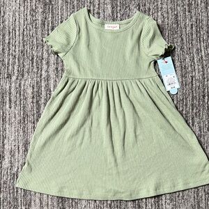 Cat & Jack Green Ribbed Girl's Dress Size 3T